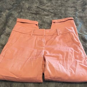 Loft Pink Crop Chino Pants
